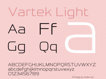 Vartek Light Version 001.000 November 2020图片样张