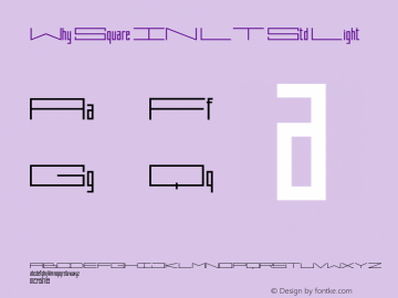 WhySquareINLTStd-Light Version 1.200;PS 001.002;hotconv 1.0.38图片样张
