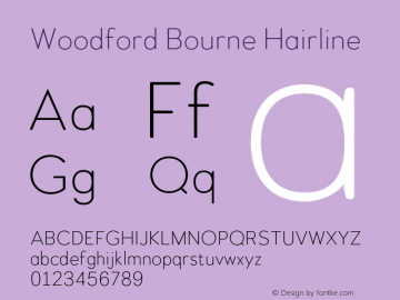 Woodford Bourne Hairline Version 2.000;FEAKit 1.0图片样张