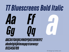 TT Bluescreens Bold It Version 2.010图片样张