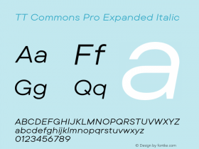 TT Commons Pro Expanded Italic Version 3.000.09052021图片样张