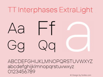 TT Interphases ExtraLight Version 1.040图片样张