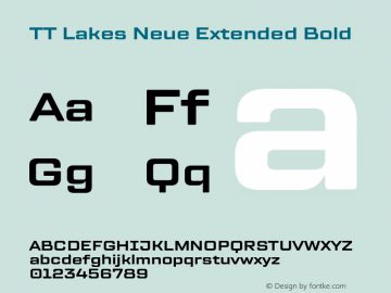 TT Lakes Neue Extended Bold Version 1.100.14042021图片样张