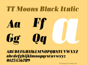 TT Moons Black Italic Version 1.110图片样张