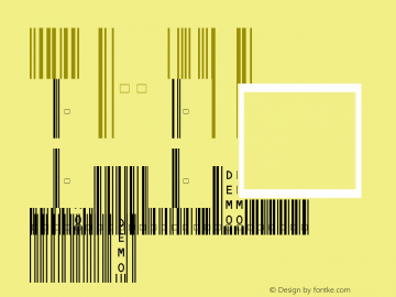 MRV Code93M Regular V3.0.0.0 Font Sample