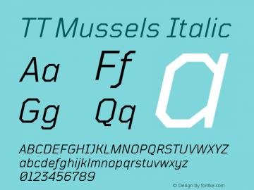 TT Mussels Italic Version 1.010.17122020图片样张