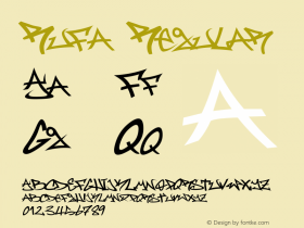 Rufa Regular 6.00 November 9, 2005 Font Sample