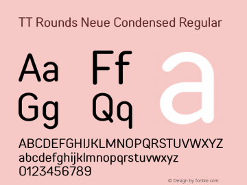 TT Rounds Neue Condensed Regular Version 1.010.28122020图片样张