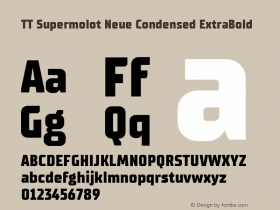 TT Supermolot Neue Condensed ExtraBold Version 2.000.04082021图片样张