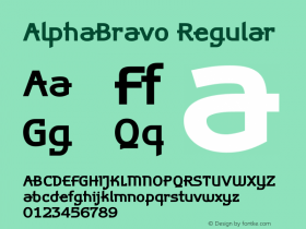 AlphaBravo Regular Version 001.000;com.myfonts.wiescherdesign.alpha-bravo.bold.wfkit2.33cn图片样张
