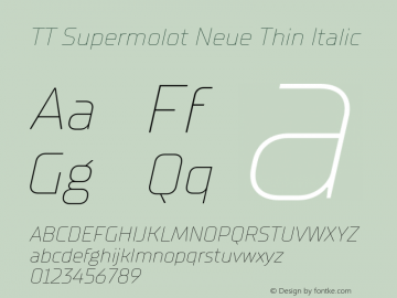 TT Supermolot Neue Thin Italic Version 2.000.04082021图片样张