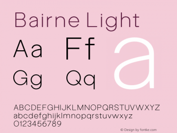 Bairne Light Version 1.000;FEAKit 1.0图片样张