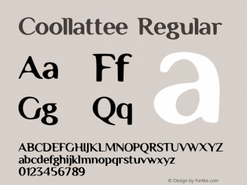 Coollattee Version 1.001;Fontself Maker 3.5.4图片样张