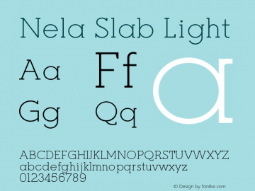 Nela Slab Light Version 1.000;FEAKit 1.0图片样张