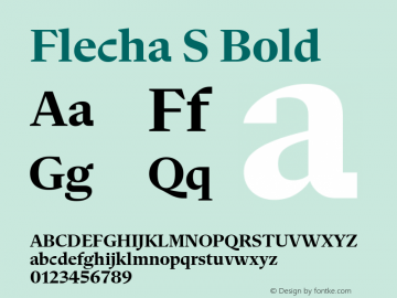 Flecha S Bold Version 2.002图片样张