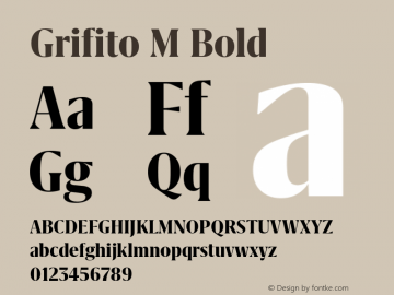 Grifito M Bold Version 2.002图片样张