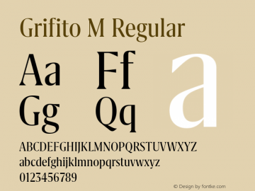Grifito M Regular Version 2.002图片样张