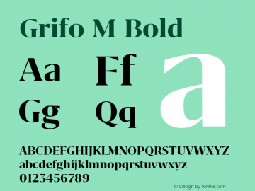 Grifo M Bold Version 2.002图片样张