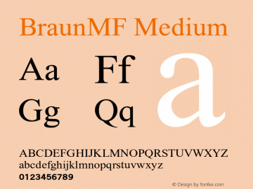 BraunMF-Medium Version 2.000图片样张