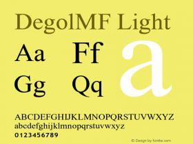 DegolMF-Light Version 1.000图片样张