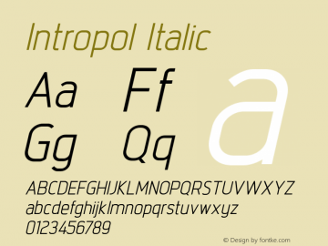 Intropol-Italic 1.000图片样张