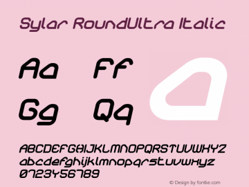 Sylar-RoundUltraItalic 001.000图片样张