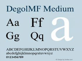 DegolMF-Medium Version 2.000图片样张
