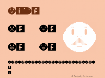 Moustache face Regular Version 1.0 Font Sample