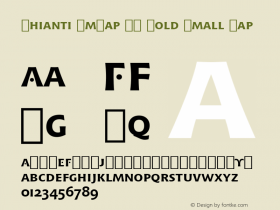 Chianti SmCap BT Bold Small Cap Version 1.01 emb4-OT图片样张