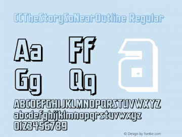 CCTheStorySoNearOutline-Reg Version 2.000;PS 001.001;hotconv 1.0.56图片样张