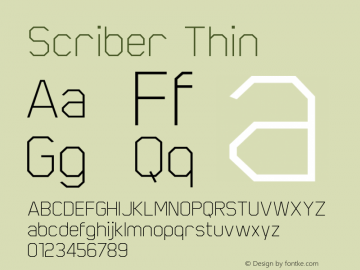 Scriber-Thin 1.000图片样张