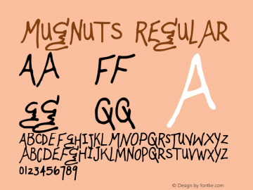 Mugnuts Regular 2000; 1.0     www.stimuleyefonts.com图片样张