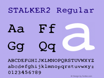 STALKER2 Regular 1- http://www.hotmind.com Font Sample