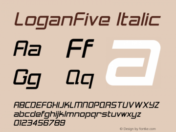 LoganFive-Italic 1.000图片样张