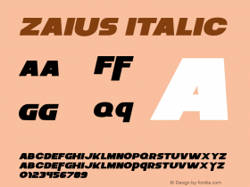 Zaius-Italic 1.000图片样张