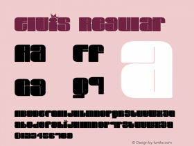 Elvis Regular Macromedia Fontographer 4.1.2 6/1/99 Font Sample