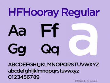 HFHooray Regular Version 1.01图片样张