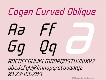 CoganCurved-Oblique Version 1.000图片样张