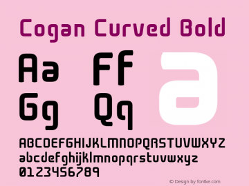 CoganCurved-Bold Version 1.000图片样张