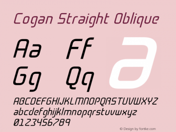 CoganStraight-Oblique Version 1.000图片样张