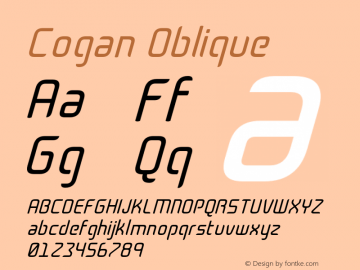 Cogan-Oblique Version 1.000图片样张