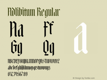 Adlibitum Regular Version 1.004图片样张