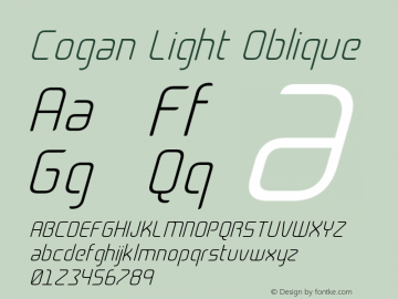 Cogan Light Oblique Version 1.000图片样张