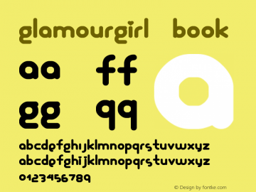 Glamourgirl Book Version 2 Font Sample