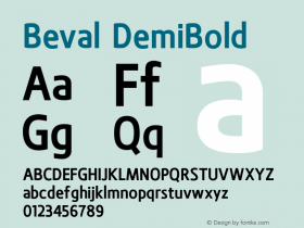 Beval-DemiBold 1.000图片样张