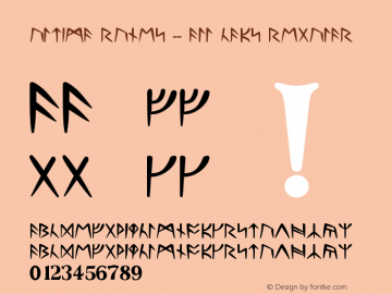 Ultima Runes -- ALL CAPS Regular Version 1.0 Font Sample