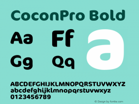 CoconPro-Bold Version 7.504; 2005图片样张