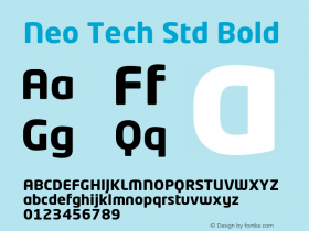 Neo Tech Std Bold Version 1.057;PS 001.000;Core 1.0.38;makeotf.lib1.6.5960图片样张