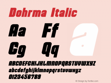 Dohrma-Italic 1.000图片样张