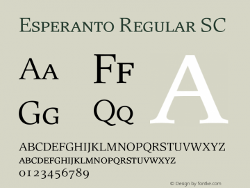 Esperanto SC Version 1.00图片样张
